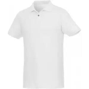 Elevate Mens Beryl Short Sleeve Organic Polo Shirt (XS) (White)