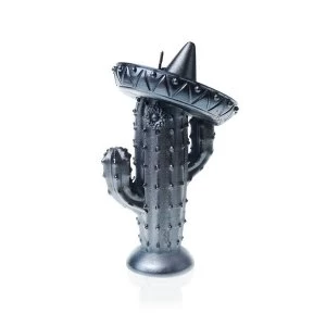 Steel Cactus Sombrero Candle