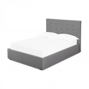 Luca Grey King Size Otttoman Bed WOOD, FABRIC