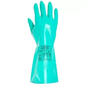 Aurelia Unisex Adults Chem Max Nitrile Chemical Gauntlet Rubber Glove (Size 9) (Turquoise)