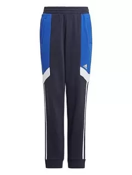 adidas Sportswear Junior Colour Block 3-Stripes Pant - Navy, Navy/Blue, Size 13-14 Years