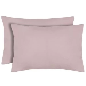 Catherine Lansfield Pair of Non-Iron Housewife Pillowcases - Heather