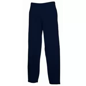 Fruit Of The Loom Mens Open Hem Jog Pants / Jogging Bottoms (M) (Deep Navy)