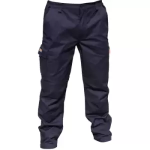 Result Mens Stretch Work Trousers / Pants (32 Inch Leg Length) (44“) (Navy Blue) - Navy Blue