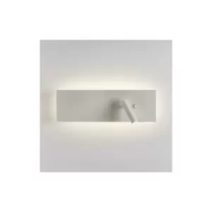 Astro Edge - LED 1 Light Indoor Wall Light Matt White with Switched Reader