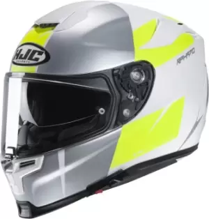 HJC RPHA 70 Terika Helmet, white-yellow, Size L, white-yellow, Size L