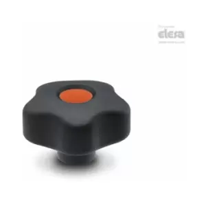 Elesa - Lobe knob-VCT.43 B-M6-Soft-C2 Orange