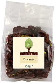 Tree of Life Cranberries - 250g x 6