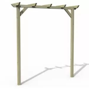 Forest Garden - Forest Hanbury Flat Top Wooden Garden Pergola Arch 610 x 18 - Natural Timber