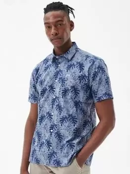 Barbour Copgrave Shot Sleeve Summer Shirt - Blue