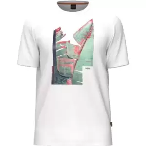 Boss Boss Teecollage T-Shirt Mens - White