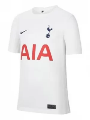 Nike Tottenham Youth 21/22 Home Short Sleeved Stadium Jersey, White, Size L