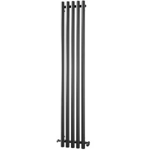 Towelrads Mayfair Vertical Towel Rail Radiator - Anthracite 1800x305