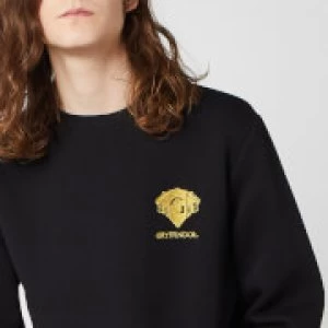 Harry Potter Gryffindor Unisex Embroidered Sweatshirt - Black - M