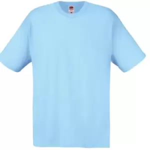 Fruit Of The Loom Mens Screen Stars Original Full Cut Short Sleeve T-Shirt (2XL) (Sky Blue)