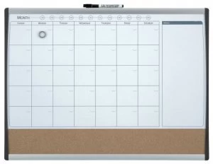 Nobo Quartet Combo Organisation Board Frame 585x430mm