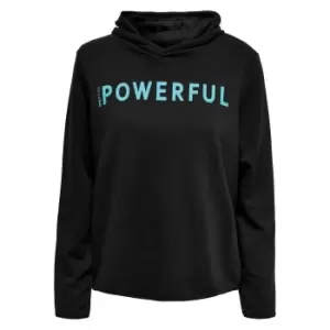 Fude Life Hoodie with Slogan Print in Cotton Mix