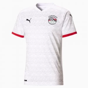 PUMA Egypt Away Replica Mens Jersey, White/Black, size Medium, Clothing