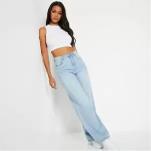 I Saw It First 90s Wide Leg Jean - Blue