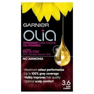 Garnier Olia 3.6 Deep Cherry Red Permanent Hair Dye Red