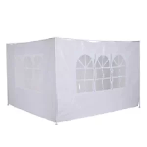 Outsunny Side Walls for Pop up Tent White 01-0201