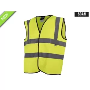 Scan SCAHVWXL Hi-Vis Waistcoat Yellow XL (48)