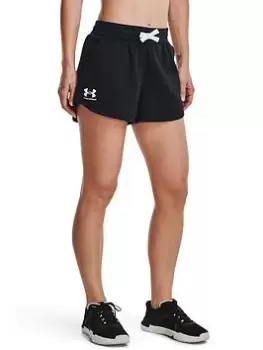 Under Armour Rival Fleece Shorts - Black/Multi, Black/Multi, Size XS, Women