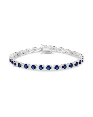 Simply Silver Sapphire Tennis Bracelet