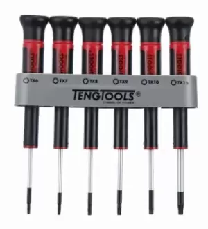 Teng Tools MDM706TX 6pc Mini Torx Screwdriver Set TX6, TX7, TX8, TX9, TX10 & TX15