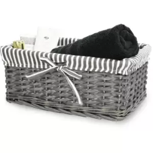 Grey Wicker Baskets Medium M&W - Grey