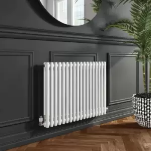 White Horizontal 2 Column Radiator 600 x 828mm - Nambi