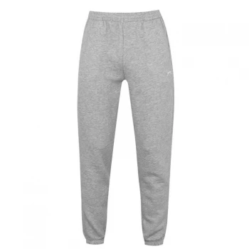 Slazenger Cuffed Fleece Jogging Pants Mens - Grey Marl