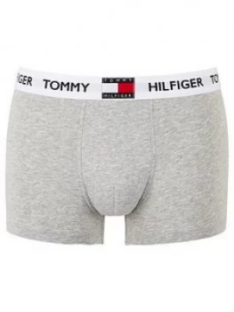 Tommy Hilfiger Logo Waistband Trunks - Grey