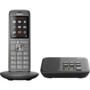 Gigaset CL660A + Box 200 DECT/GAP Cordless analogue Answerphone Anthracite