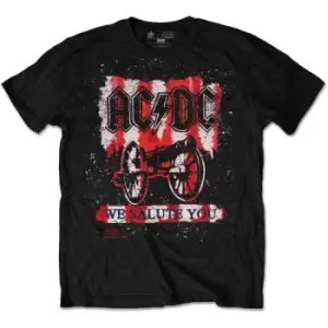 AC/DC - We Salute You Bold Unisex Medium T-Shirt - Black