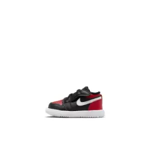 jordan JORDAN 1 LOW BRED TD, BLACK/GYM RED-WHITE