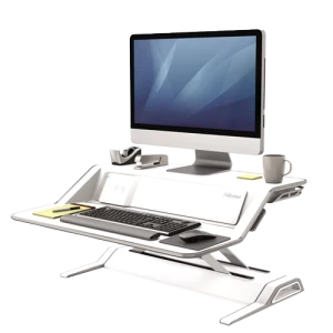 Fellowes Lotus DX Sit Stand Workstation White 8081101