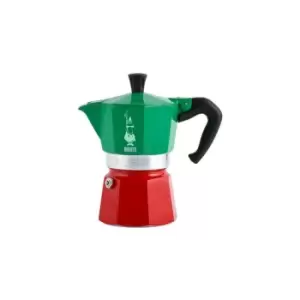 Bialetti Moka Express Tricolore Italia 06799 3 Cup Espresso Coffee Maker