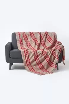 Tartan Check Sofa and Bed Throw