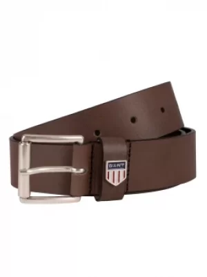 Retro Shield Leather Belt