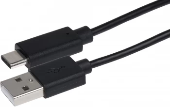 Maplin USB-A 2.0 to USB Type-C Cable - Black, 2m