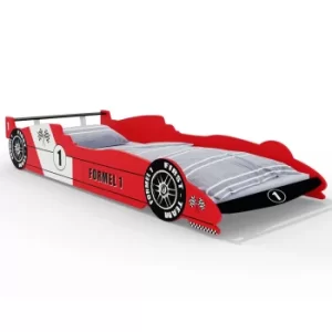 Kids Car Bed F1 Racing Red