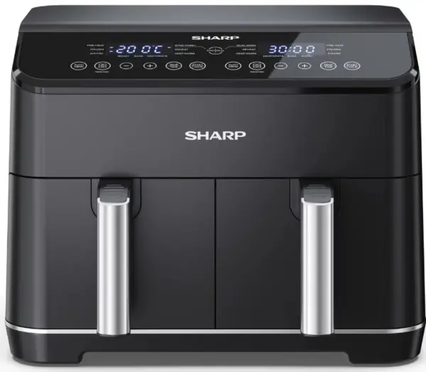 Sharp AF-GD82AU-B 1650W 8L Dual Digital Air Fryer