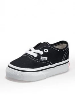 Vans Authentic Infant Trainer, Black, Size 7