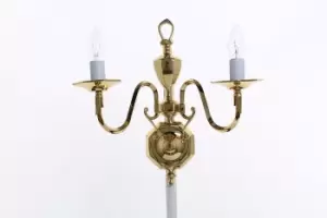 Ghent Brass Bracket Candle Wall Lamp