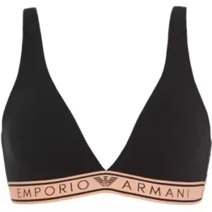 Emporio Armani Ladies Knitted Padde - Black