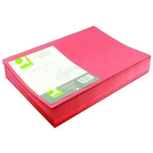 Q-Connect Square Cut Folder Lightweight 180gsm Foolscap Red Pack of