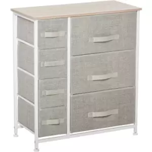 Storage Dresser Tower with Adjustable Feet 7 Drawers for Home - Homcom