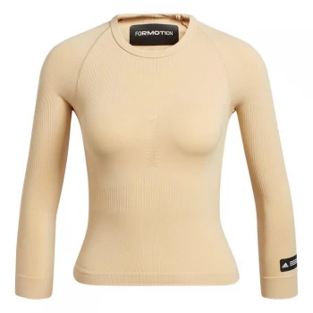 adidas Formotion Cropped T-Shirt Ladies - Hazy Beige