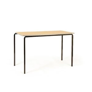 Jemini PU Edge Beech Top 1200x600x760mm Class Table With Black Frame